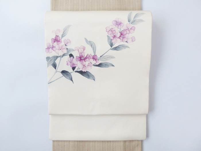 O-1969 袋帯 二代目清次郎 グラデーションに花柄着物のわびさび帯1969