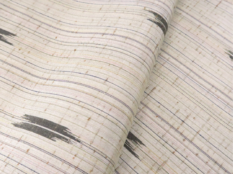 白鷹山ぜんまい糸 矢羽柄紬 | たまるや七草着物店